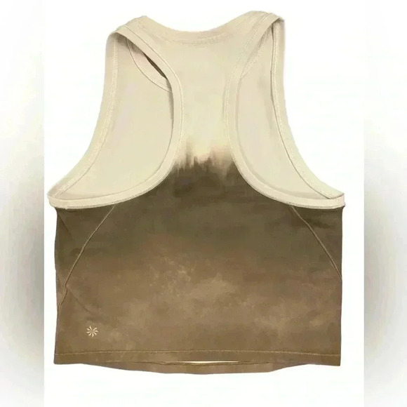 Athleta Shanti Watercolor Stripe Crop Tank Top Size Small - Picture 5 of 7